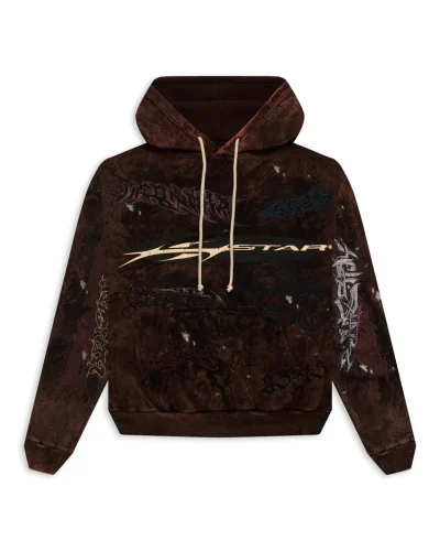 Hellstar Graffiti Brown Hoodies