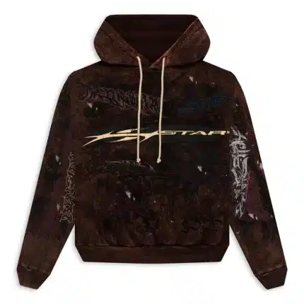 Hellstar Graffiti Brown Hoodies