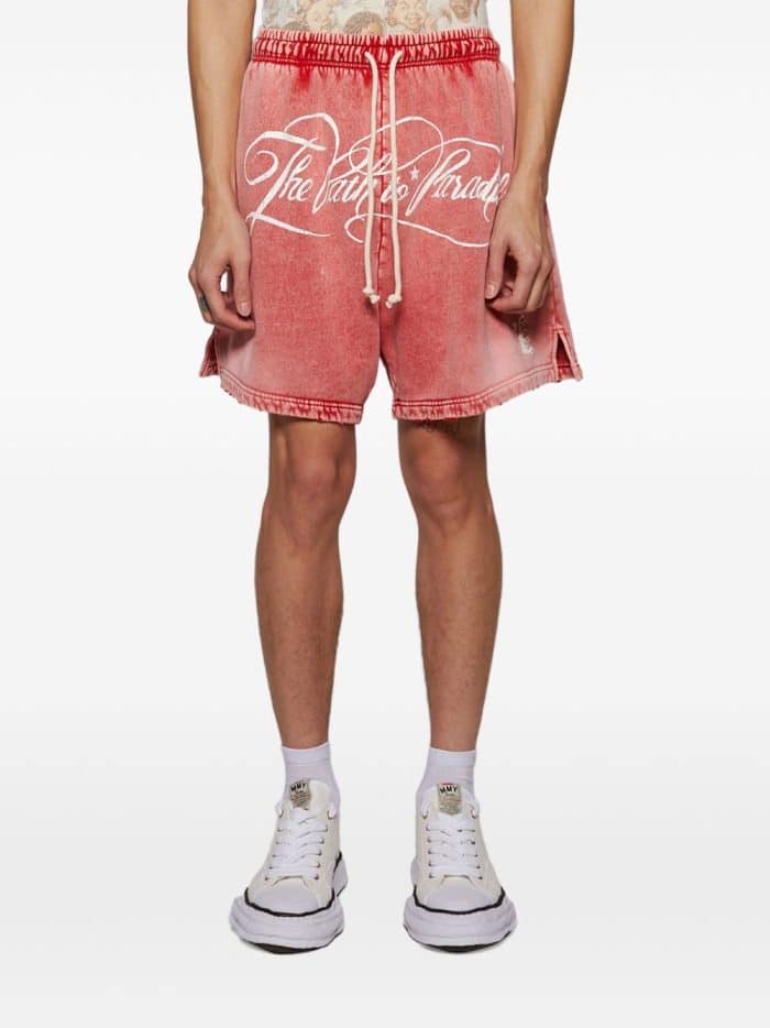 Hellstar Text Print Embo Short - Image 2