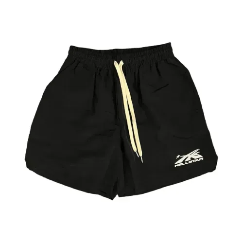 Black-Hellstar-Studios-Logo-Nylon-Shorts.webp Hellstar Short Studios Logo Nylon - Image 1