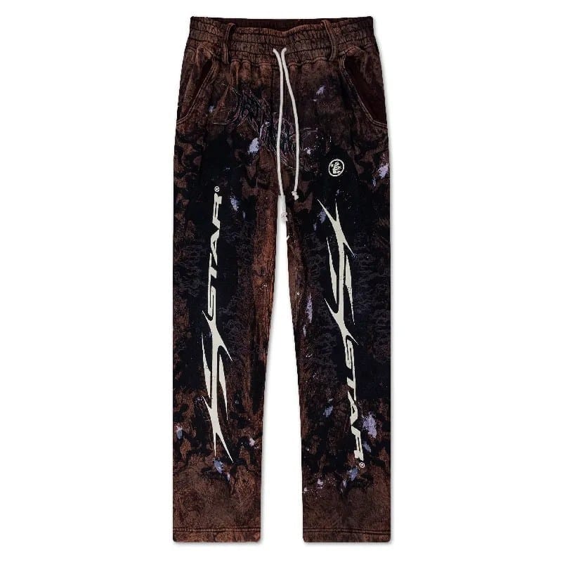 Brown-Hellstar-Graffiti-Sweatpants-Hellstar-Studios.jpg Hellstar Sweatpant Graffiti Brown - Image 1