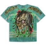 Hellstar Green Rasta Skull Tye-Dye Tee