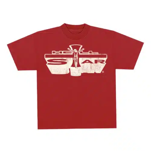 Hellstar-Short-Sleeve-Tee-Shirt-Blood-Red.webp Hellstar Short Sleeve Tee Red - Image 1