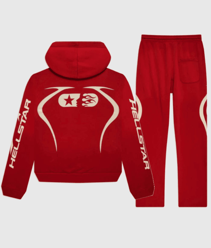 Hellstar Sports Tracksuit Jet Red - Image 2