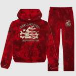 Hellstar Red Greatcoat Tracksuit