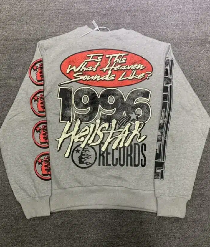 Hellstar Grey Studios Records Sweatshirt - Image 2