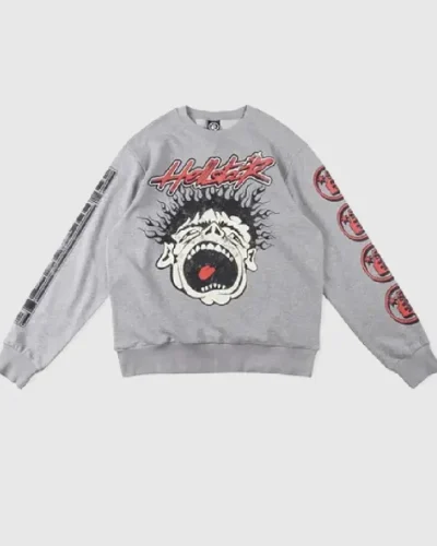Hellstar Grey Studios Records Sweatshirt