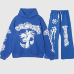 Hellstar Blue Yoga Tracksuit