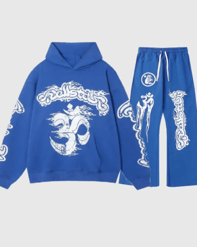 Hellstar Blue Yoga Tracksuit