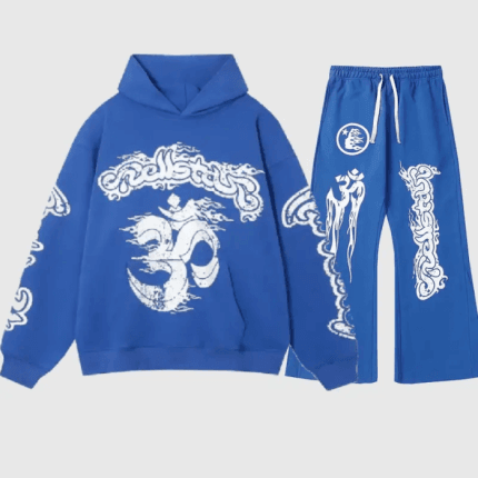 Hellstar Blue Yoga Tracksuit