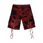 Hellstar Studded Cargo Shorts Red - Image 2